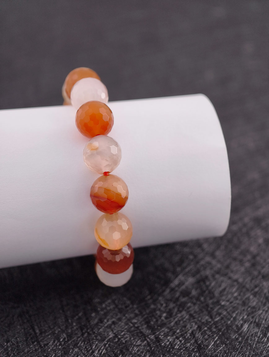 Natural Agate Simple Style Bracelet