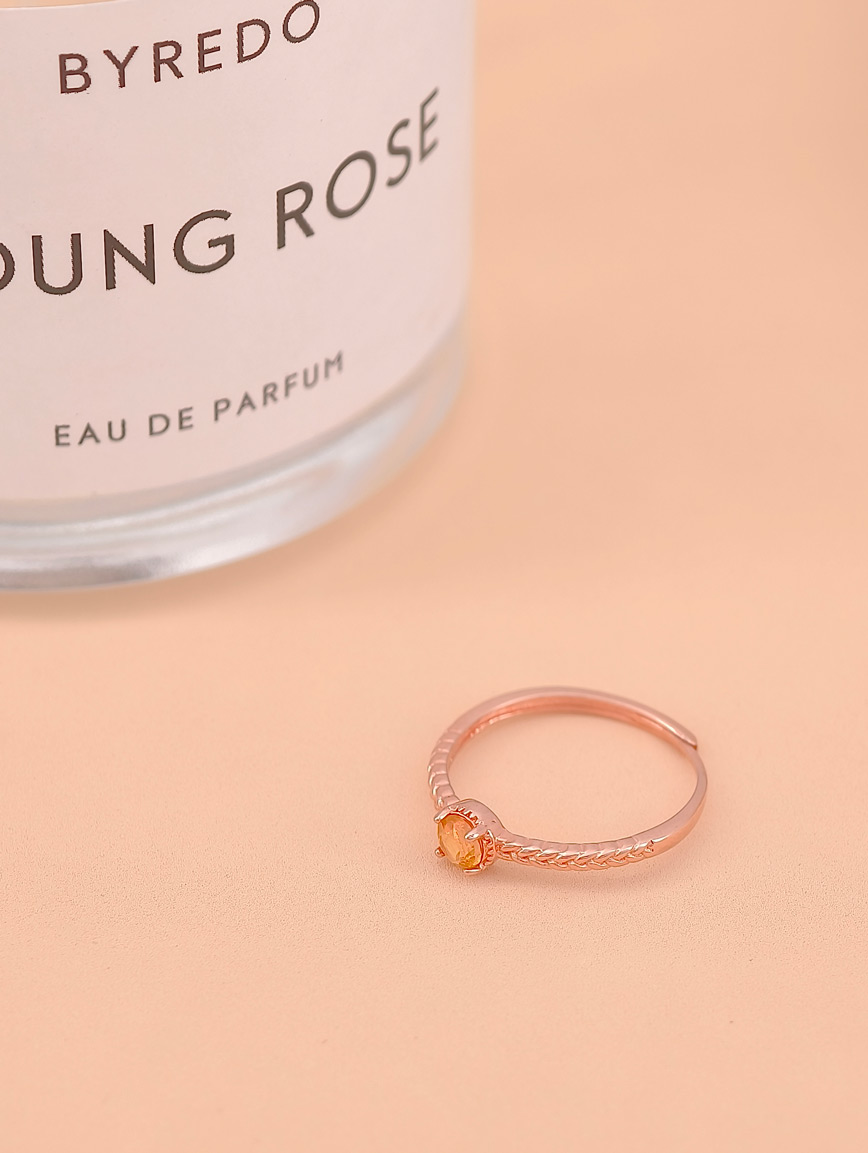 Natural Yellow Tourmaline Ring