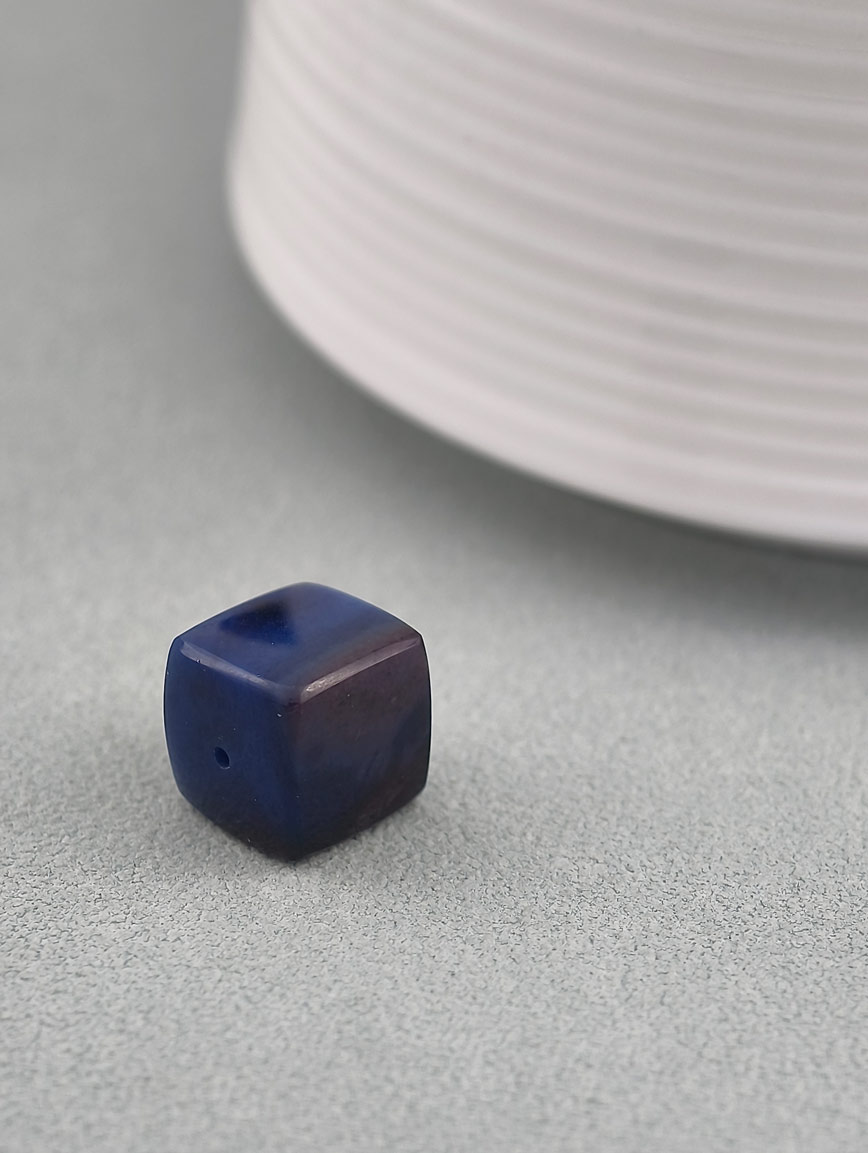 Natural Dark Night Blue Cube Sugilite DIY Accessory