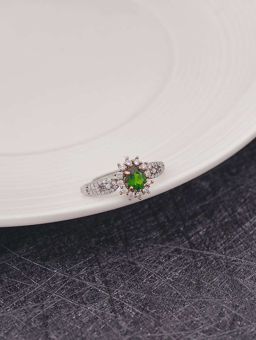 Natural Diopside Ring