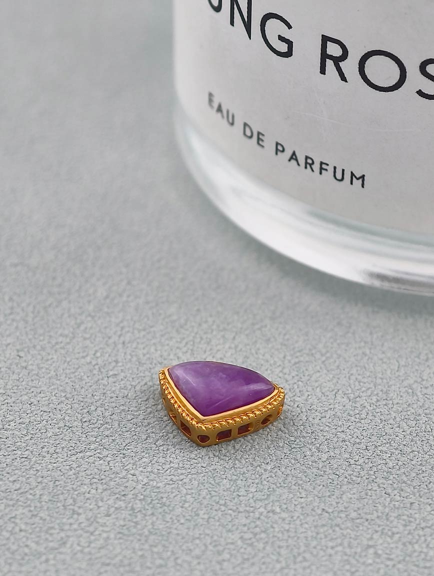 18K Gold Sugilite Fashion Personality Handmade DIY Accessory