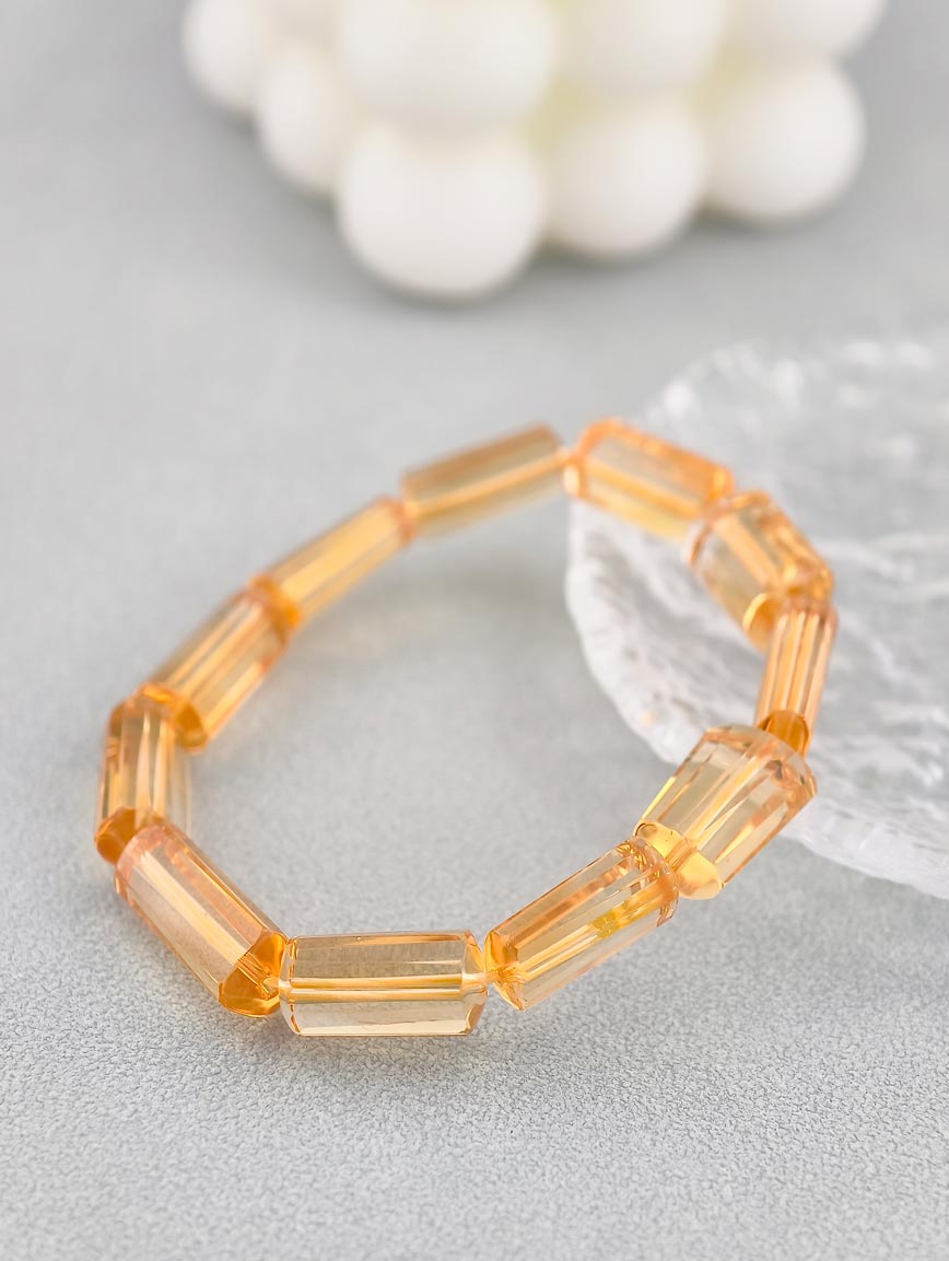 Collectible Prismatic Citrine Bracelet