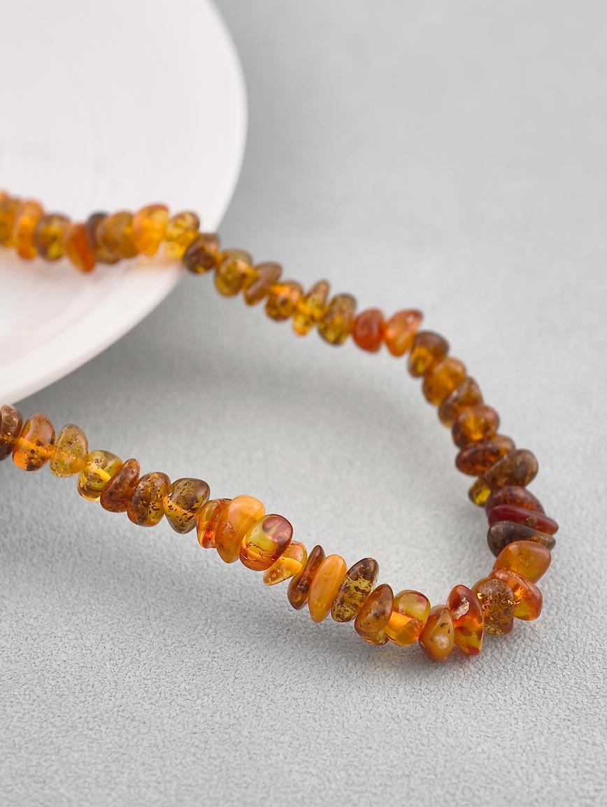Natural Gradient Amber Necklace