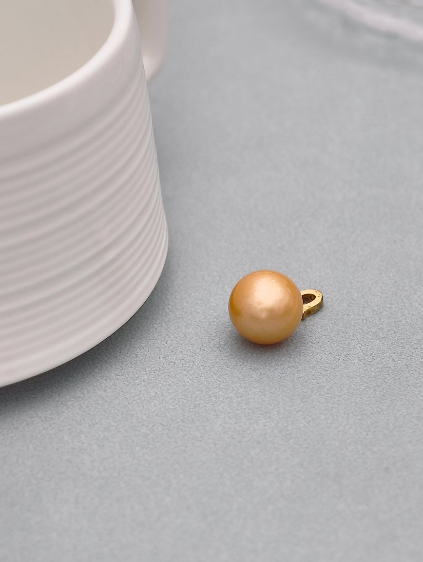 S925 Silver South Sea Golden Pearl Pendant