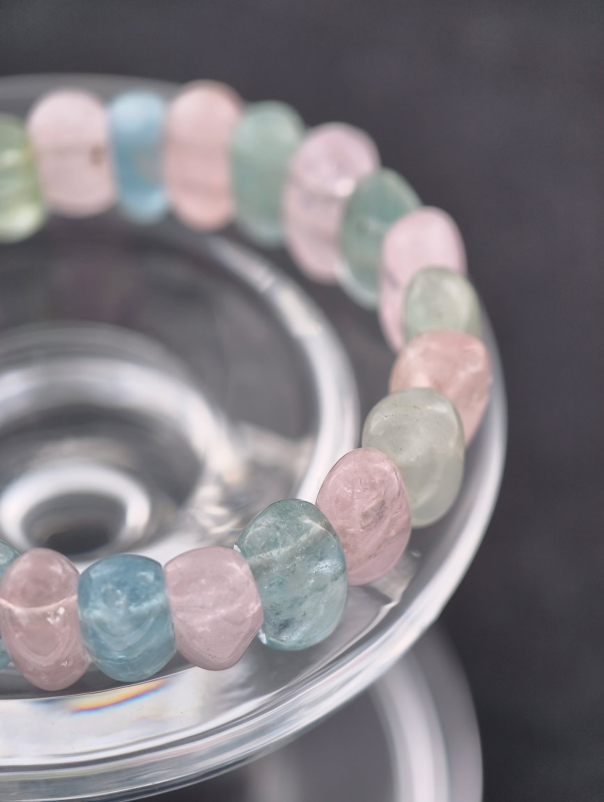 Natural Morganite Energy Bracelet