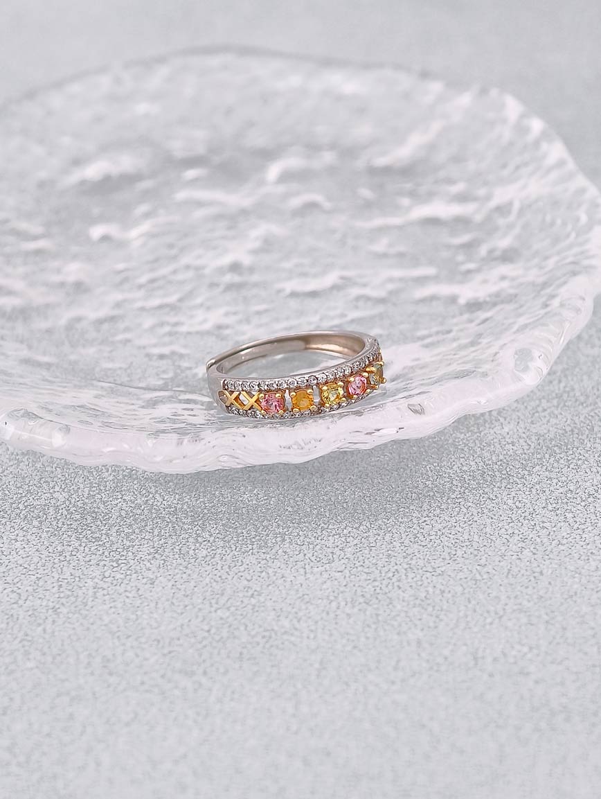 Natural Colored Tourmaline Ring