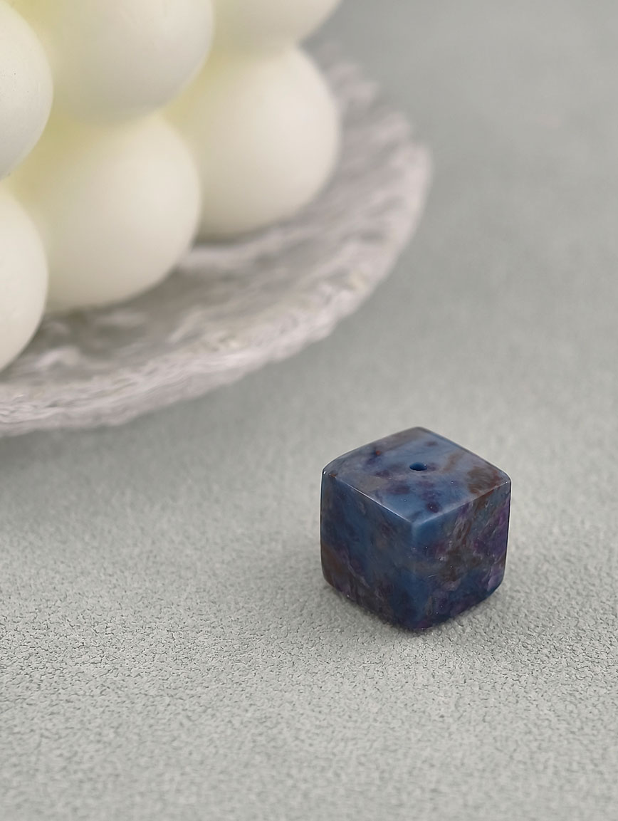 Natural Blue-Purple Night Cherry Cube Sugilite DIY Accessory