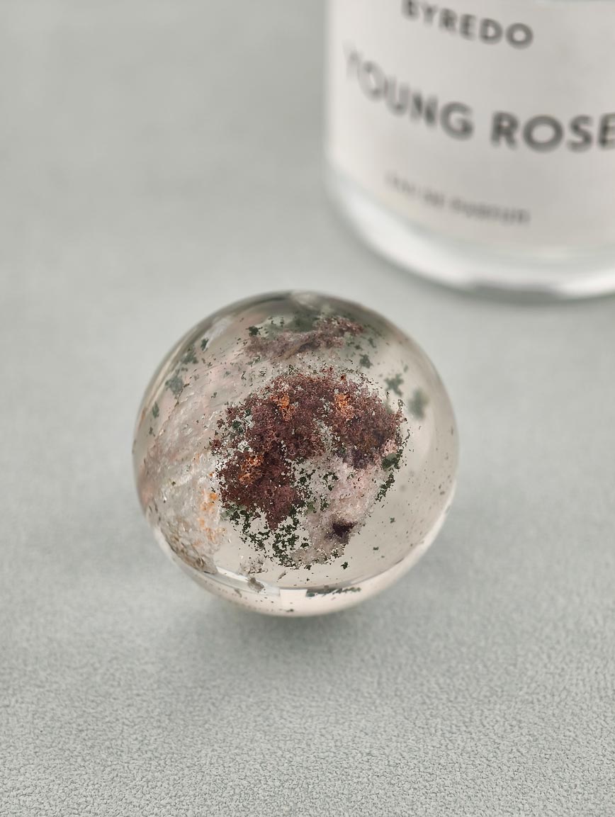 Natural Colorful Phantom Crystal Ball