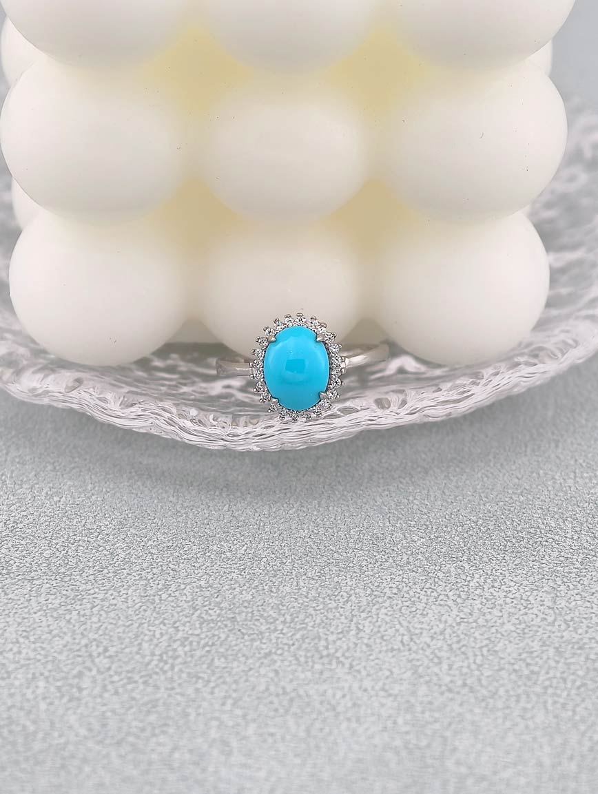 Natural Turquoise Exquisite Ring