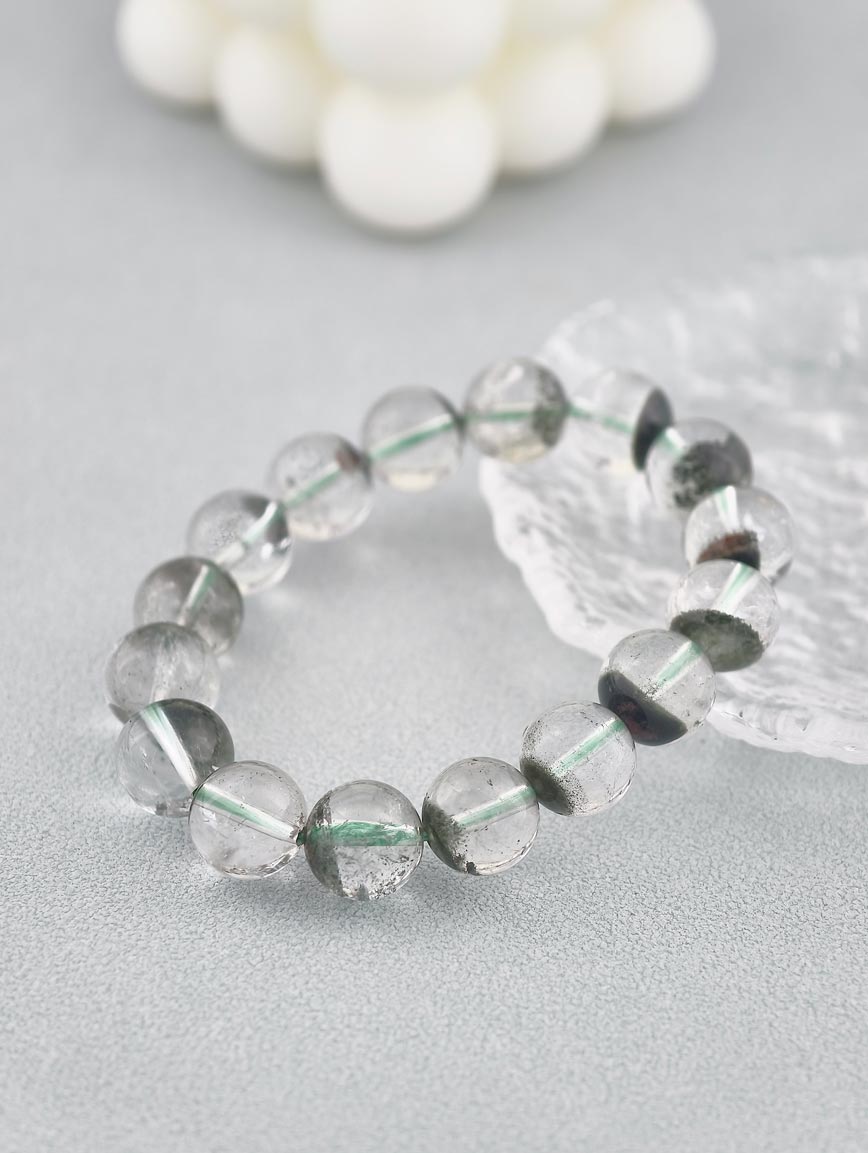 Natural Green Phantom Bracelet
