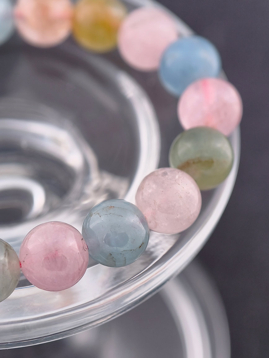 Natural Morganite Simple Style Bracelet