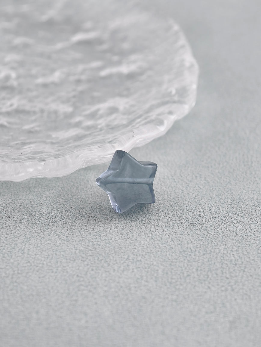 Natural Colored Fluorite Star DIY Accessory