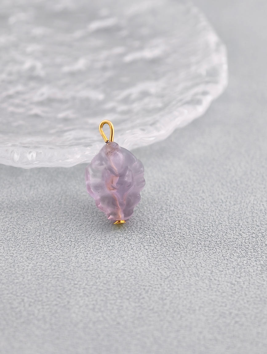 Natural Amethyst Nine-Tailed Fox DIY Accessory