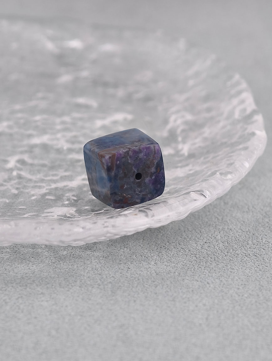 Natural Blue-Purple Night Cherry Cube Sugilite DIY Accessory