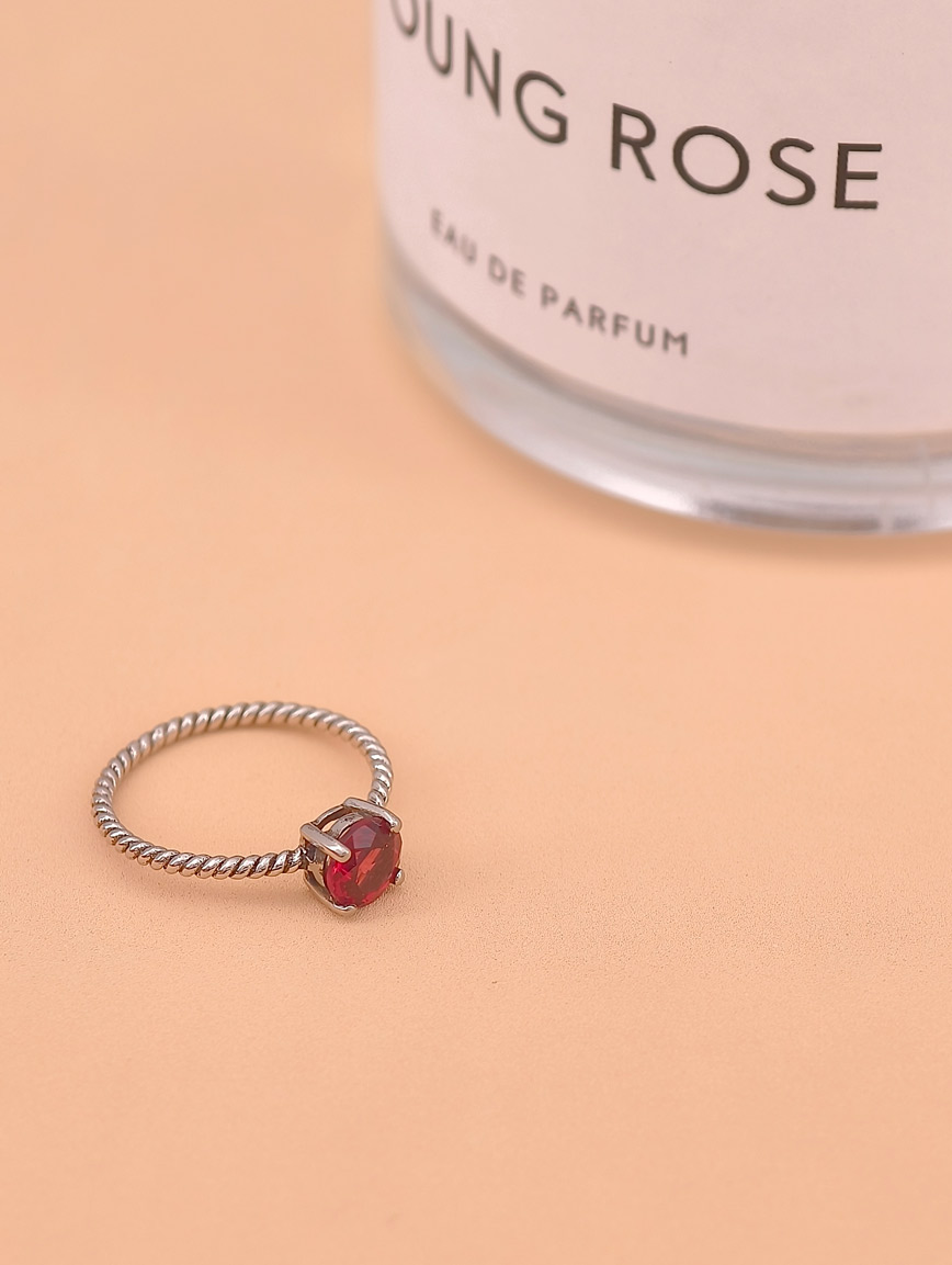Natural Garnet Ring