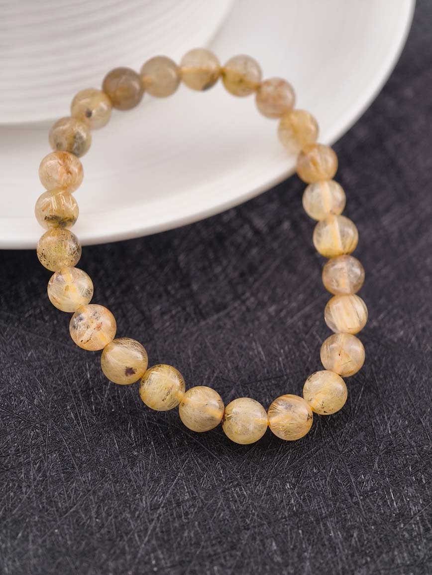 Natural Rutilated Quartz Energy Bracelet