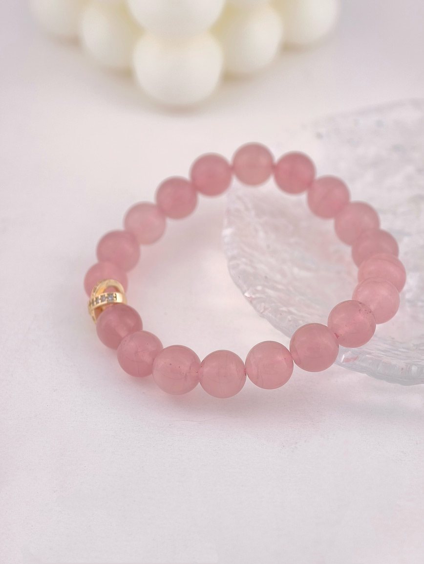Natural Rose Quartz Delicate Style Bracelet