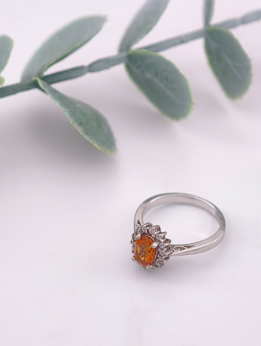 Natural Citrine Delicate Ring