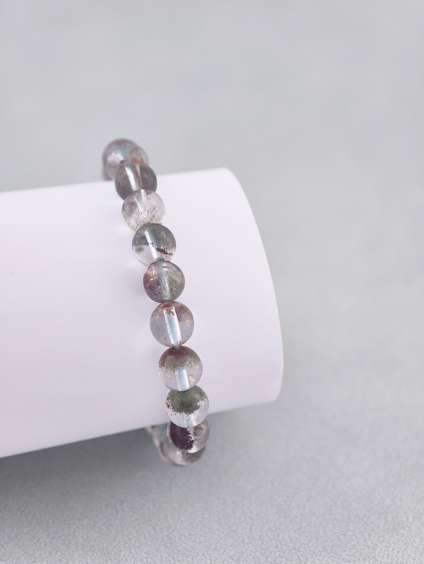 Natural Red and Green Phantom Bracelet