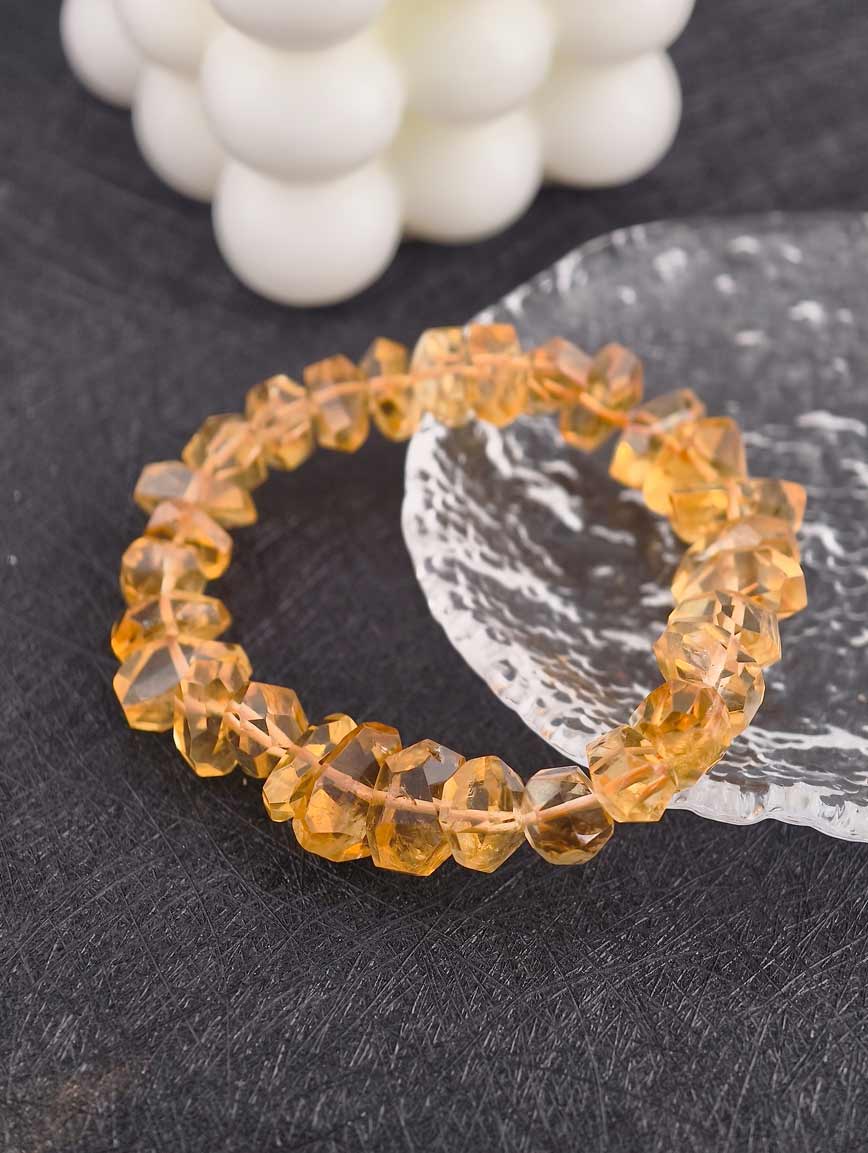 Natural Irregular Citrine Bracelet