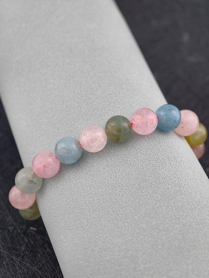 Natural Morganite Simple Style Bracelet