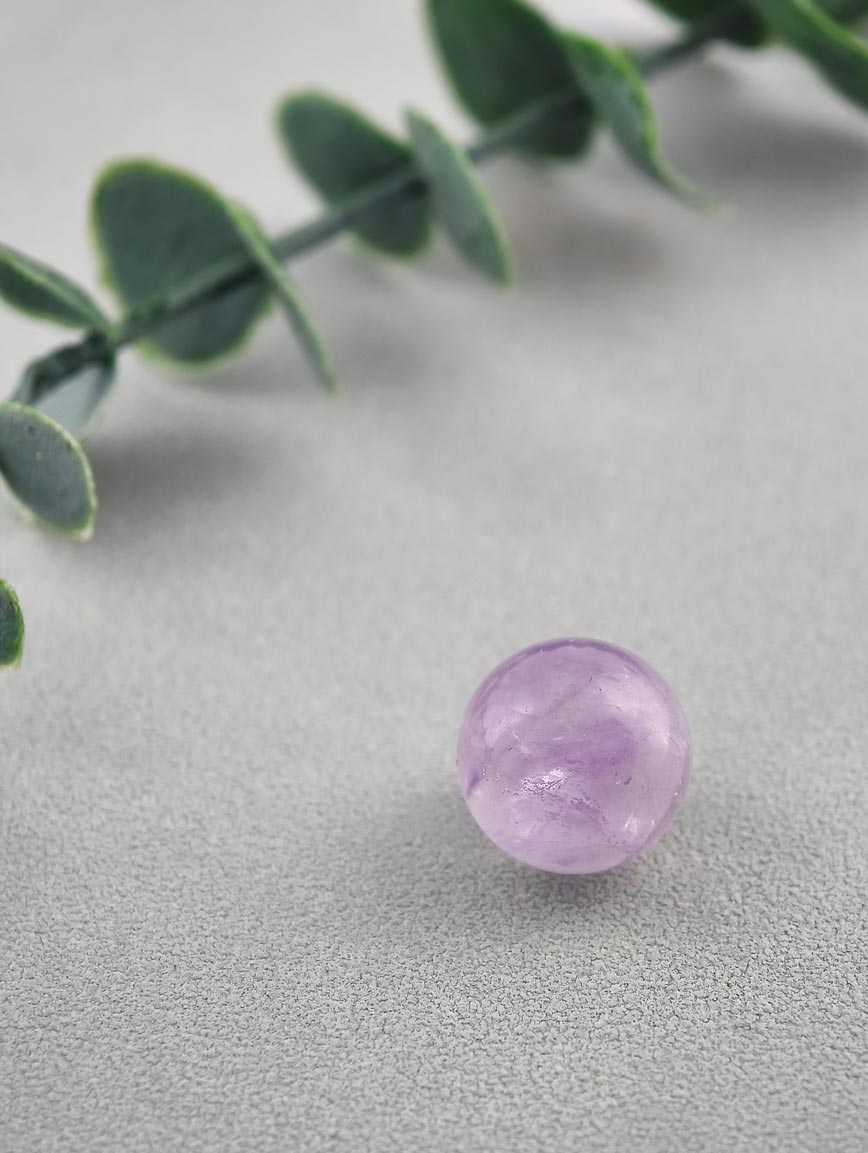 Natural Amethyst Ball Ornament