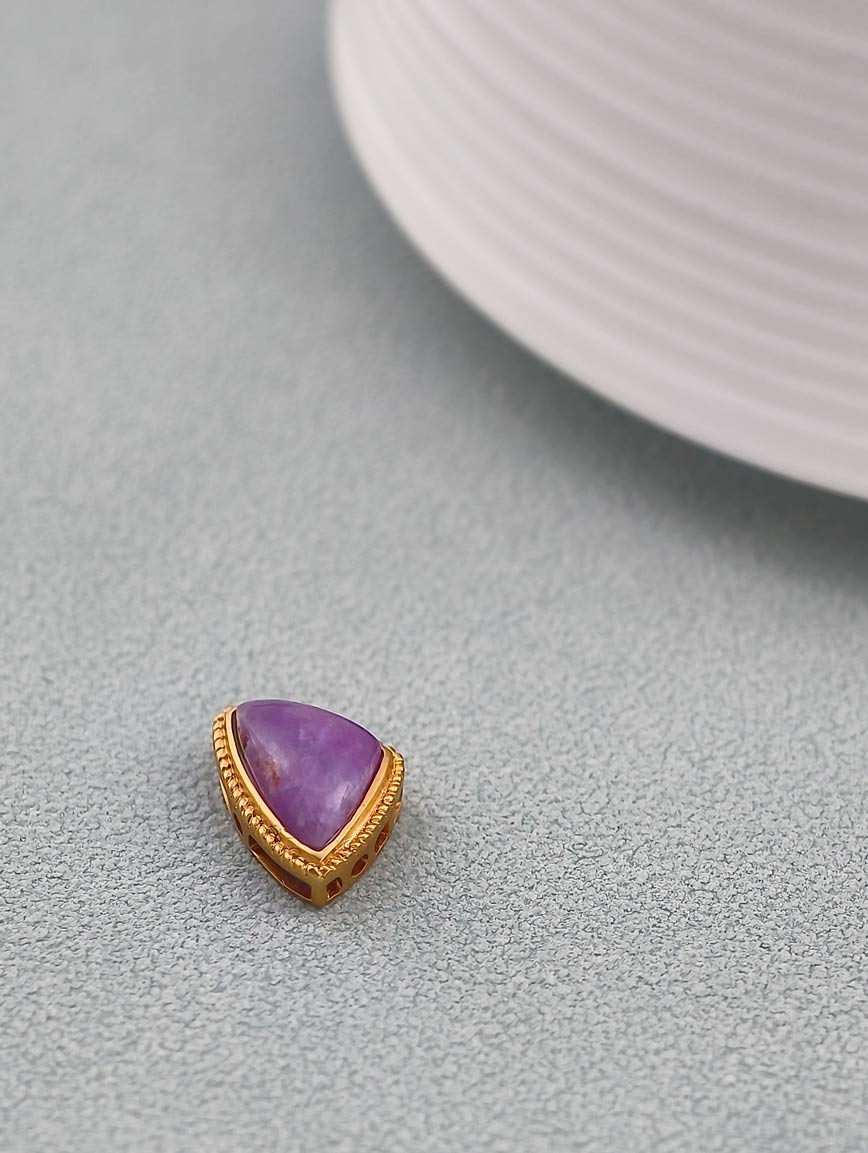 18K Gold Sugilite Fashion Personality Handmade DIY Accessory