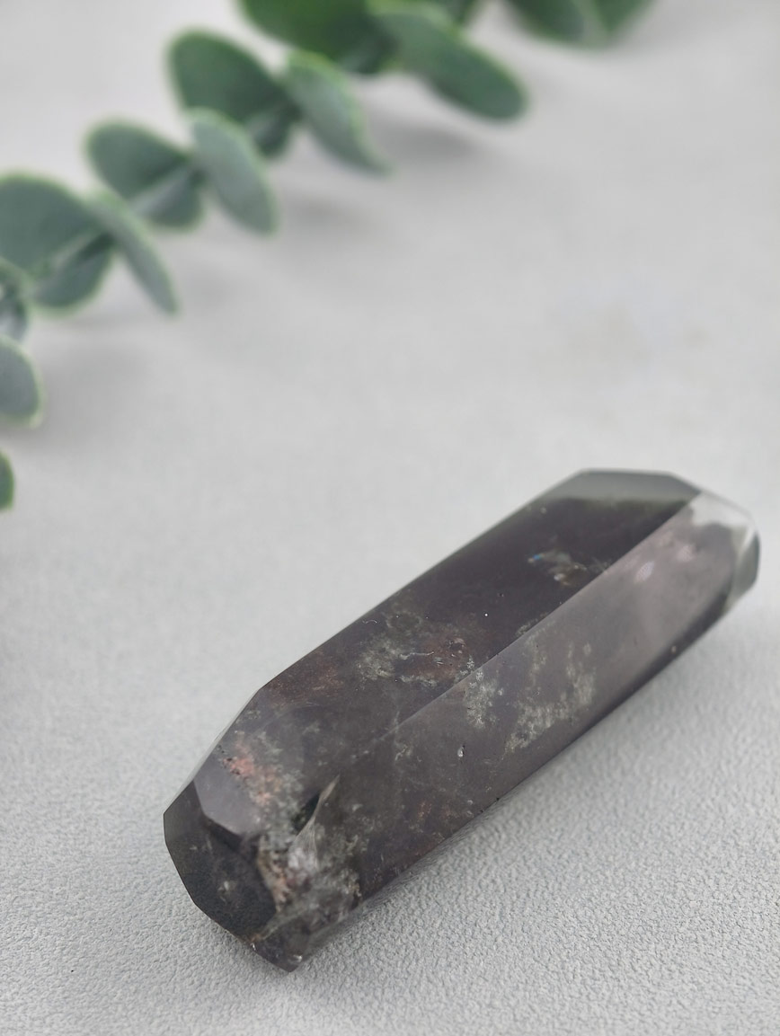 Top Grade Natural Green Phantom Crystal Column