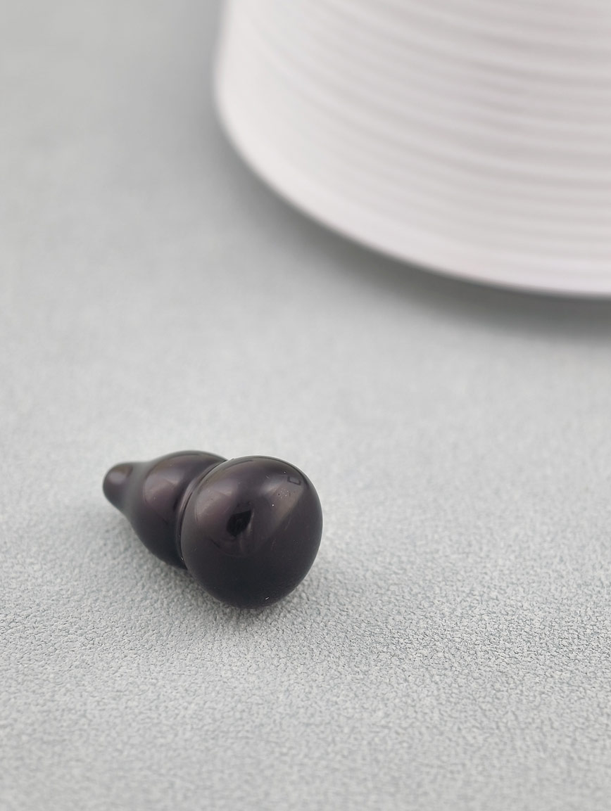 Natural Obsidian Gourd DIY Accessory