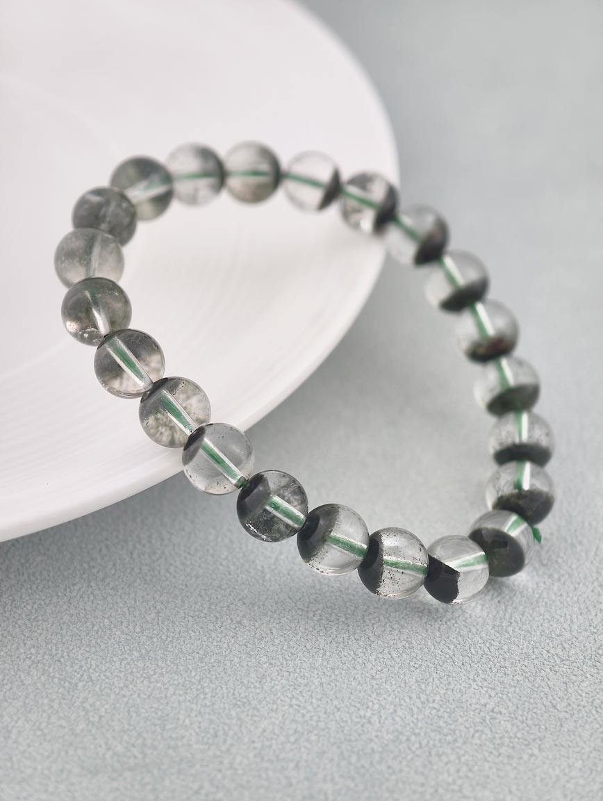 Natural Brazilian Green Phantom Bracelet