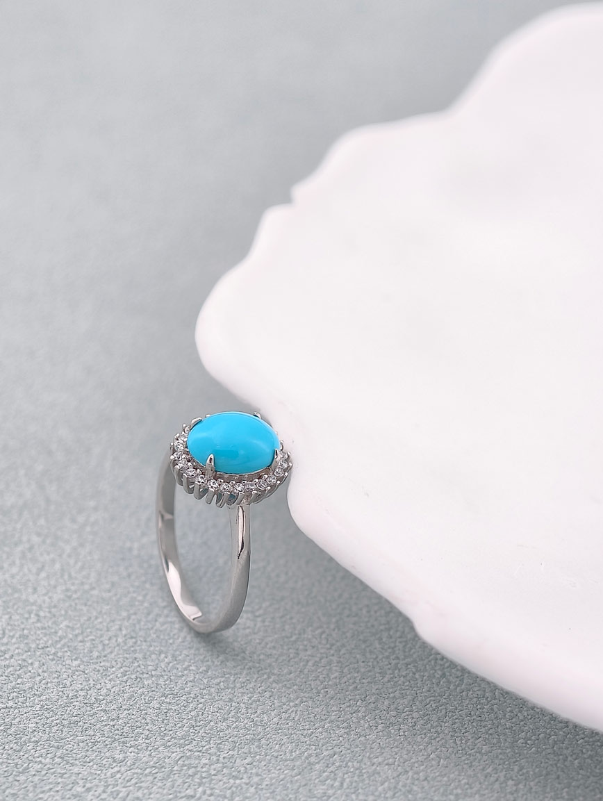 Natural Turquoise Exquisite Ring