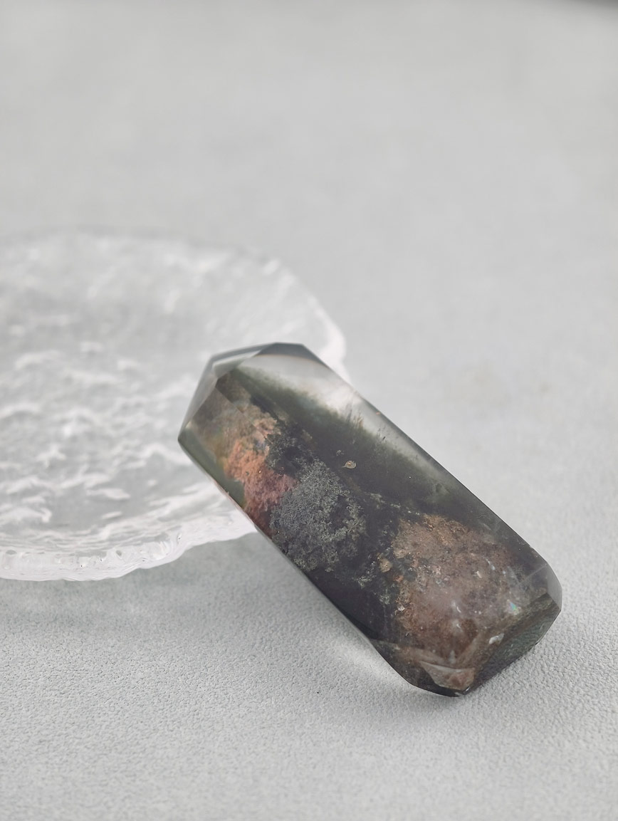 Top Grade Natural Colorful Phantom Crystal Column