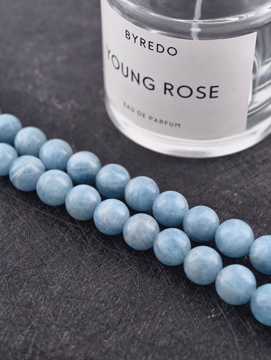 Natural Aquamarine Simple Style Necklace