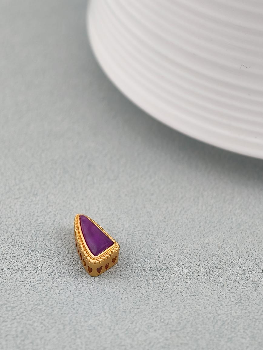 18K Gold Sugilite Unique Style DIY Accessory