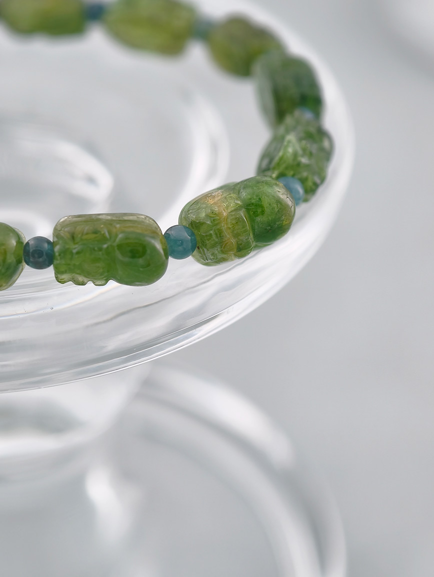 Natural Green Tourmaline Energy Bracelet