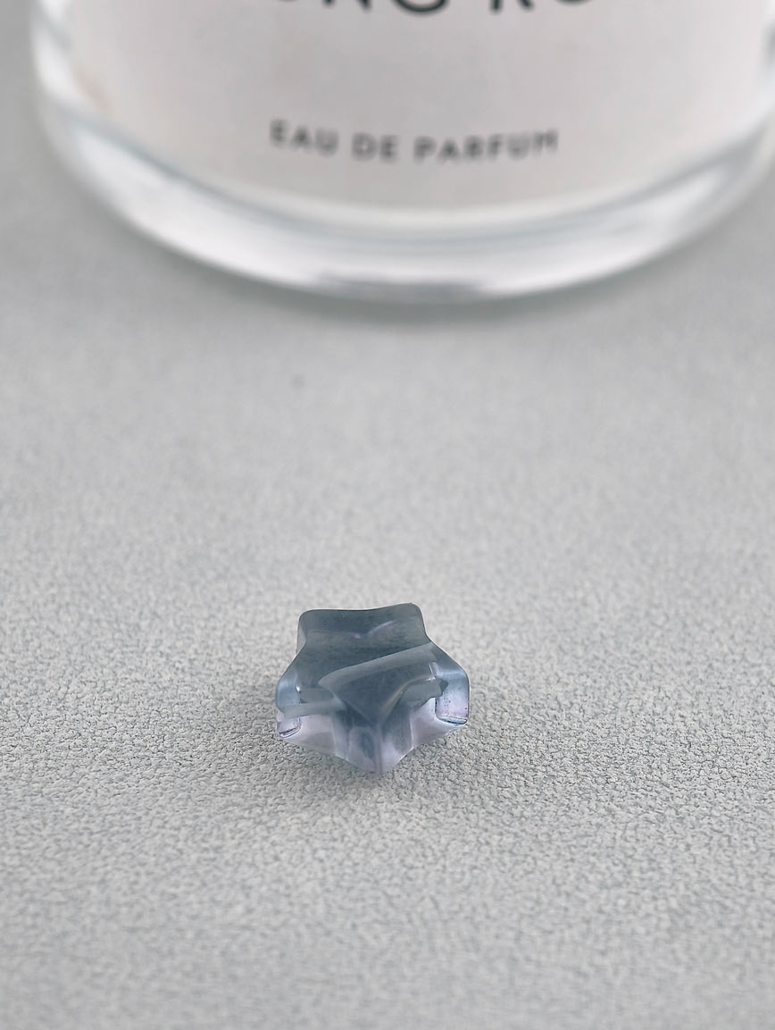 Natural Colored Fluorite Star DIY Accessory