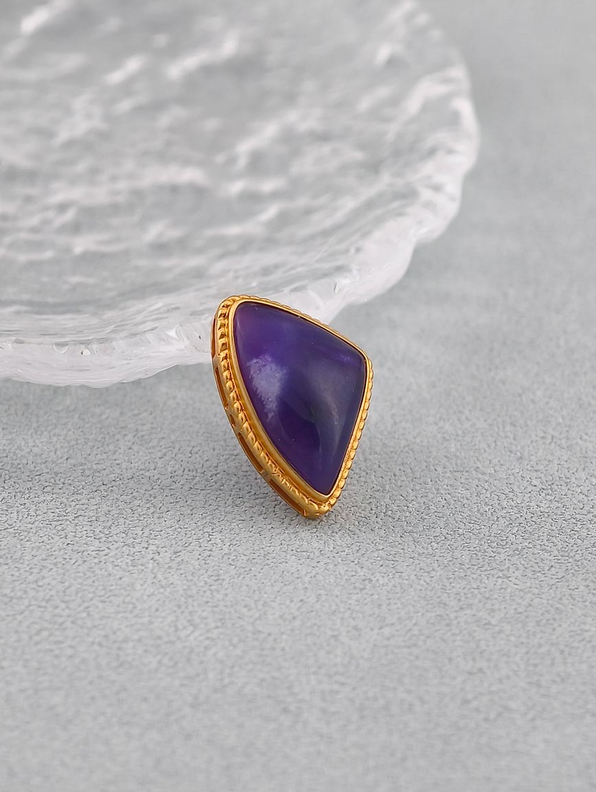 Collectible 18K Gold Natural Sugilite DIY Accessory