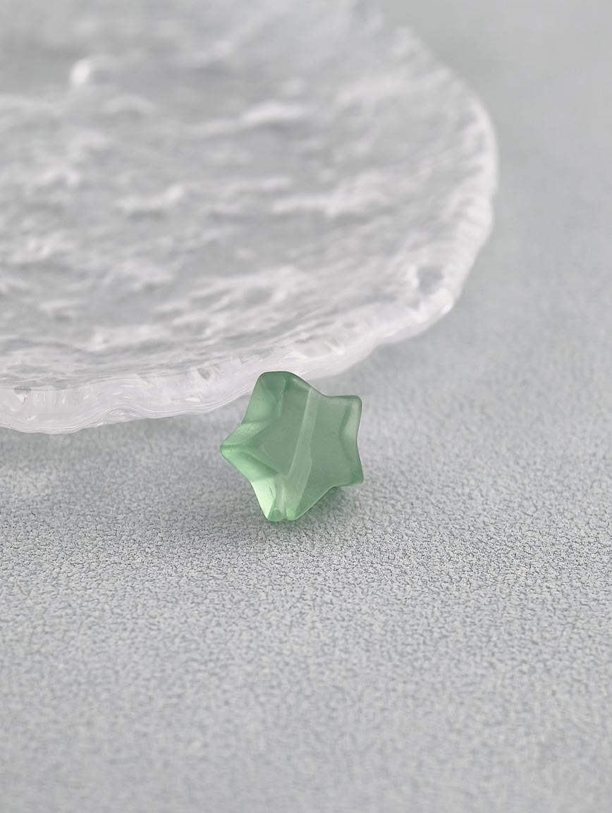 Natural Colored Fluorite Star DIY Accessory