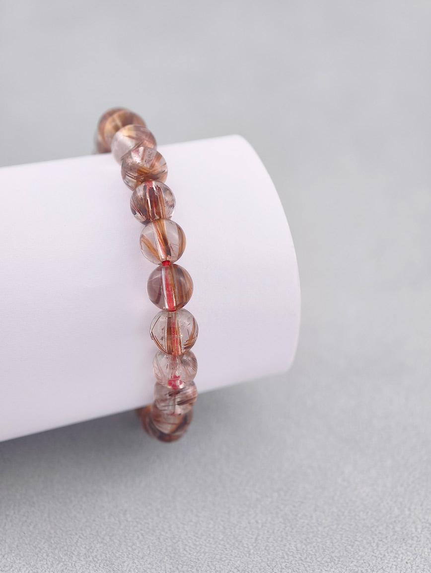 High Quality Copper Rutilated Quartz Energy Bracelet