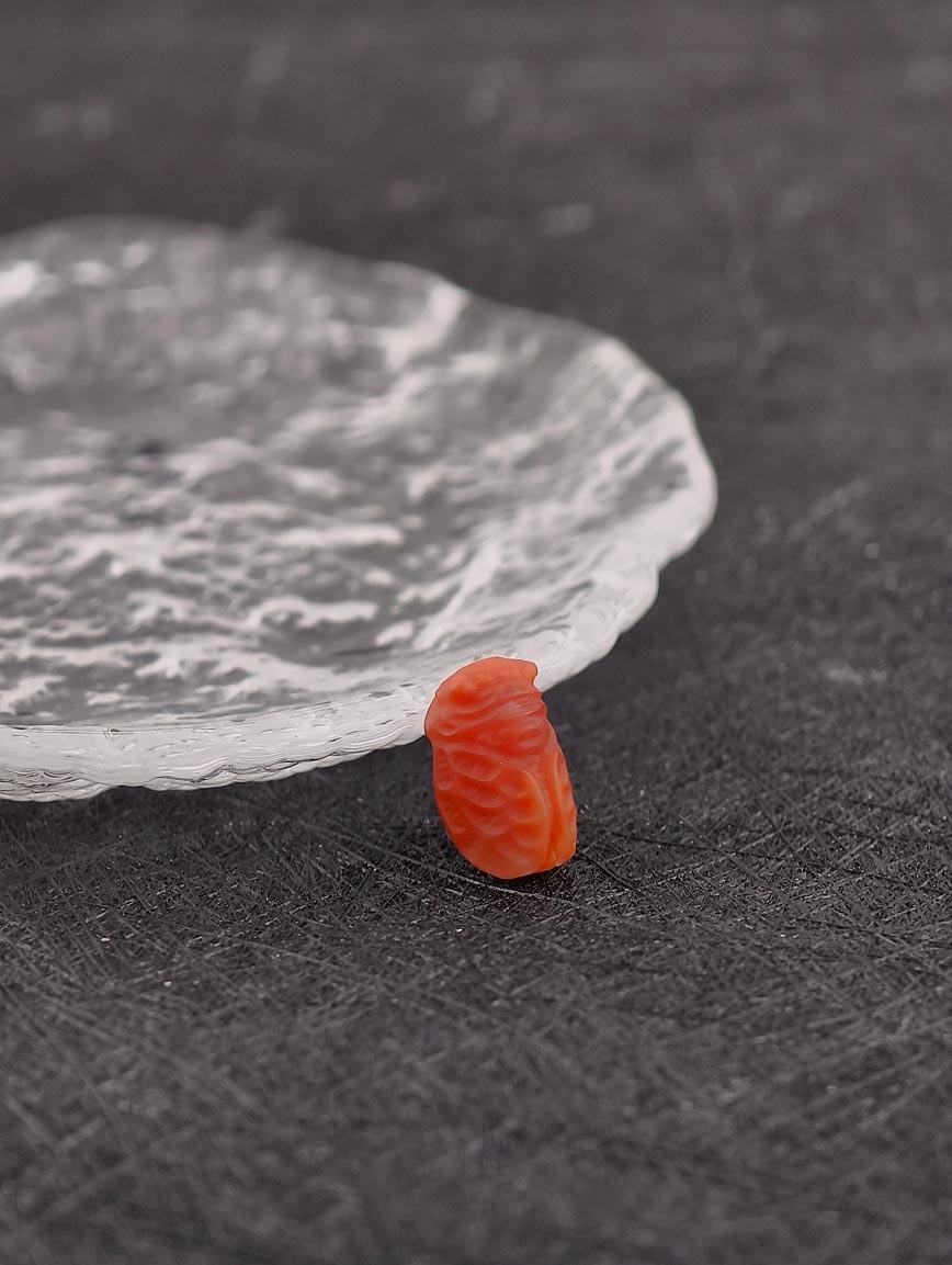 Natural South Red Agate Golden Toad DIY Accessory