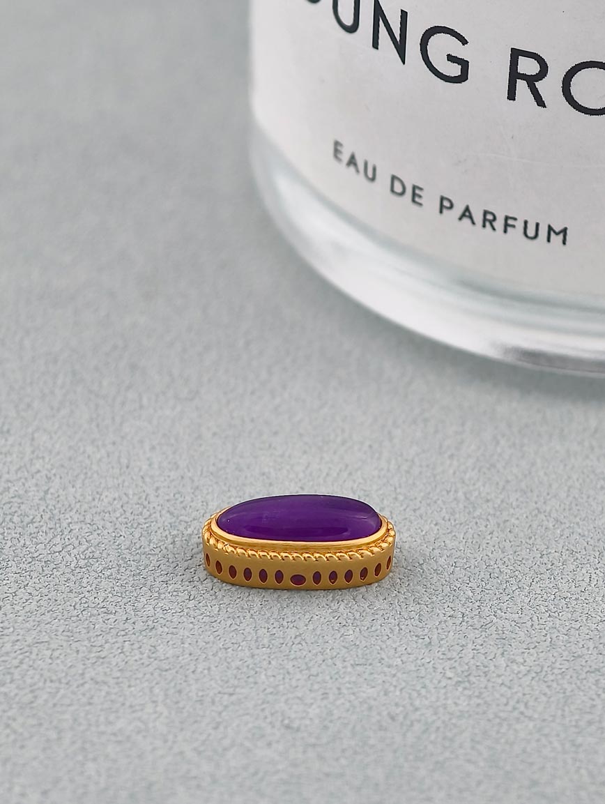 18K Gold Oval Sugilite DIY Accessory