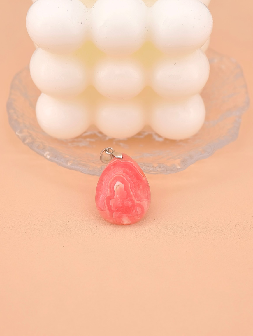 Natural Rhodochrosite Pendant