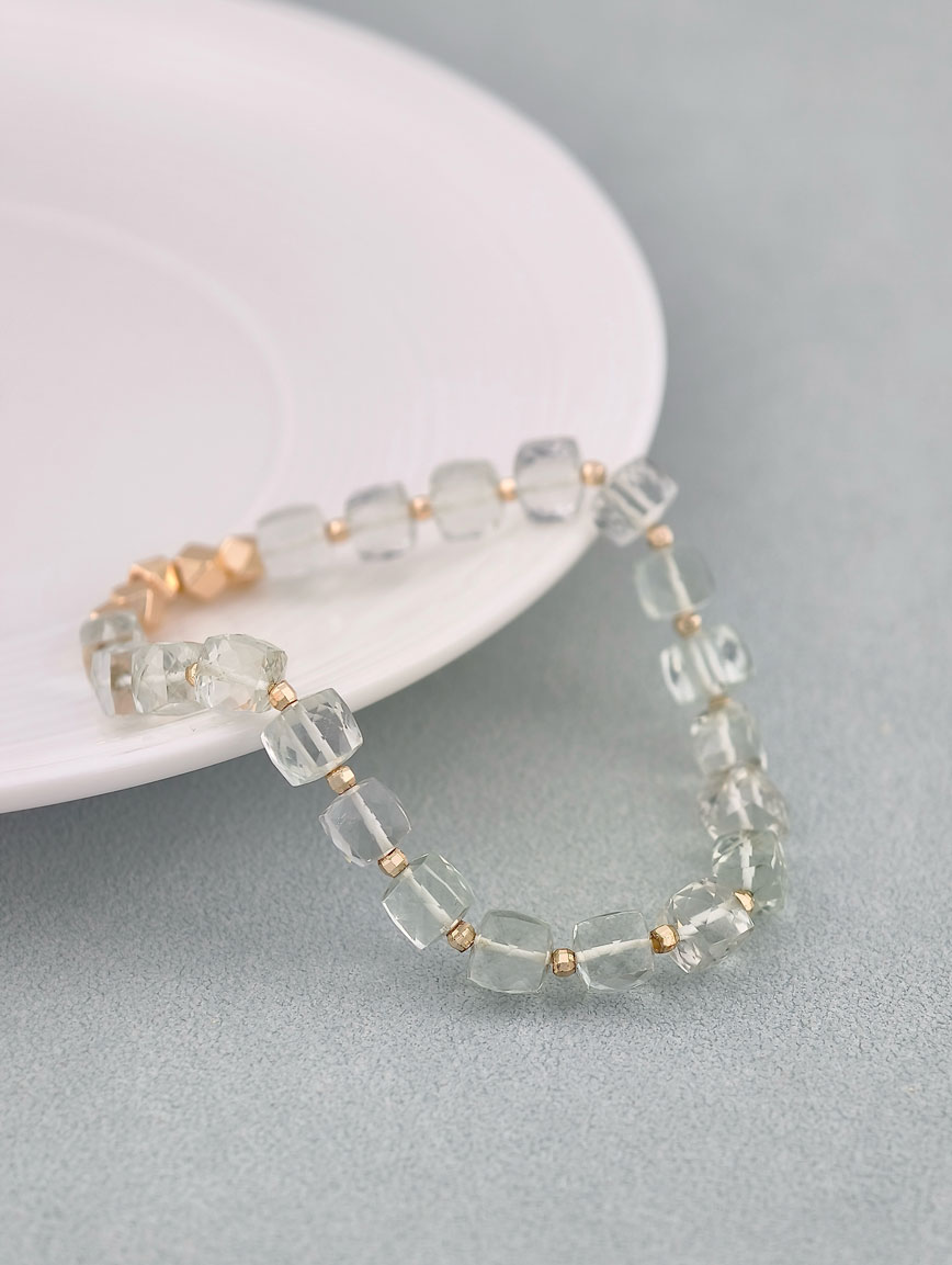 Natural Green Crystal Bracelet