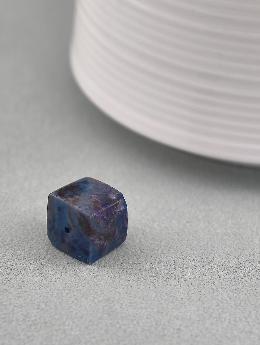 Natural Blue-Purple Night Cherry Cube Sugilite DIY Accessory