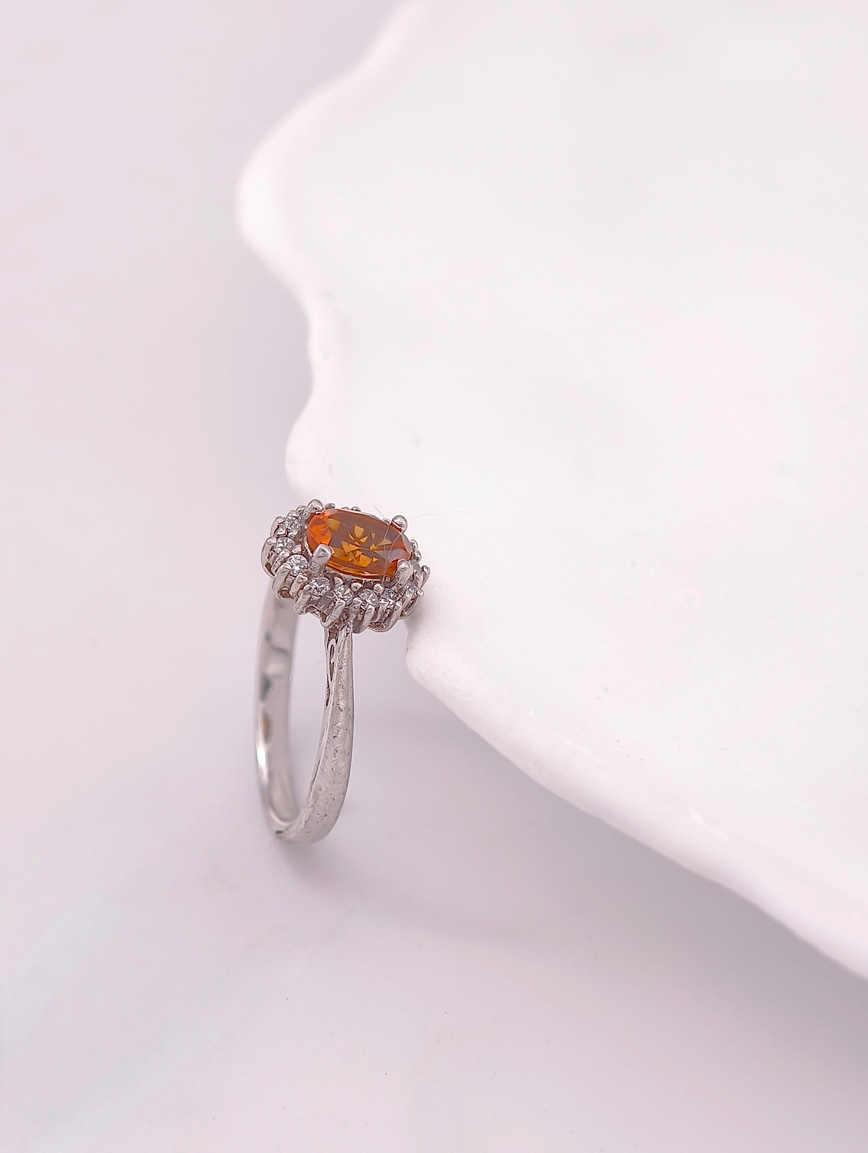 Natural Citrine Delicate Ring