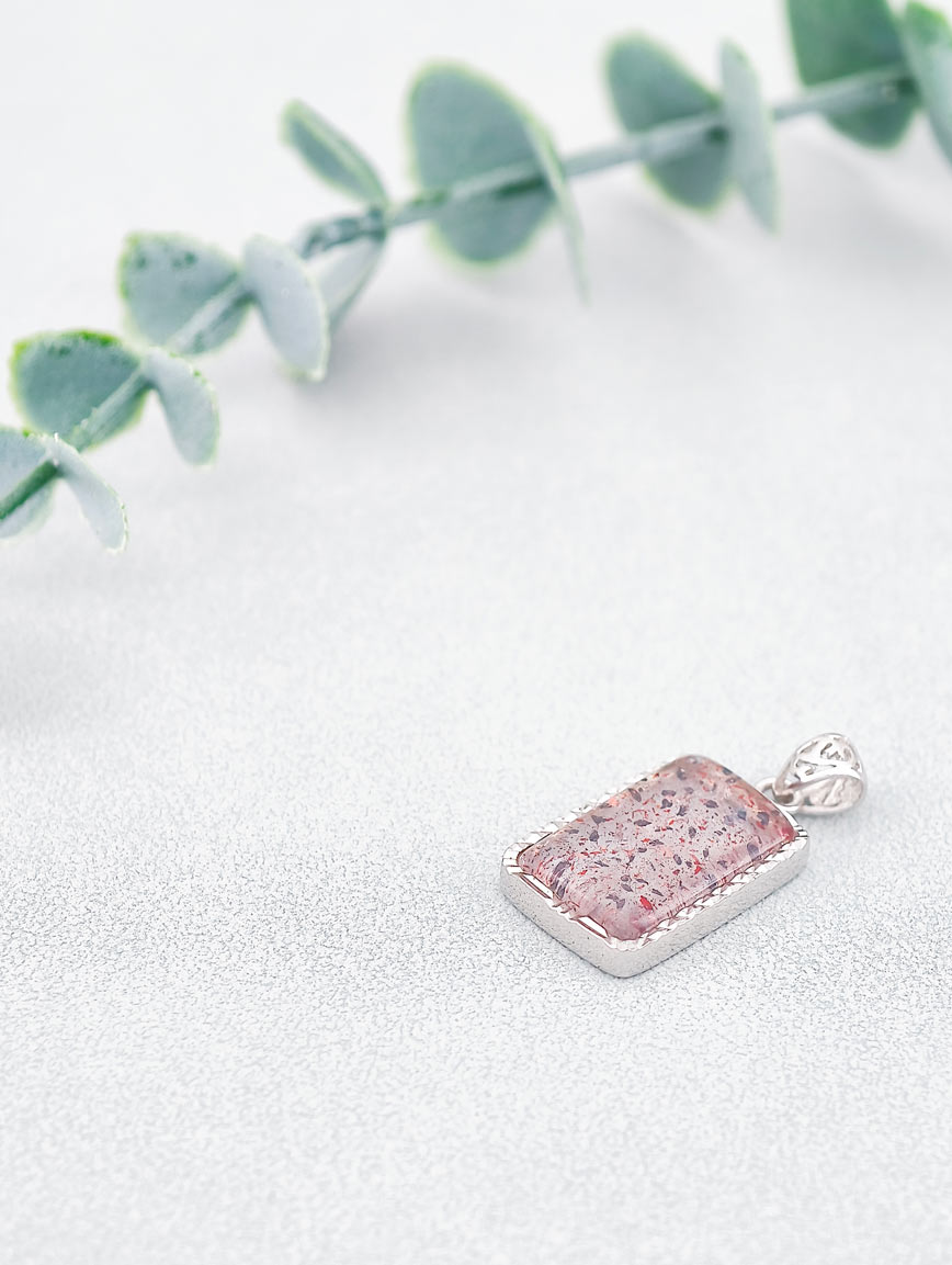 Natural Super Seven Sterling Silver Pendant