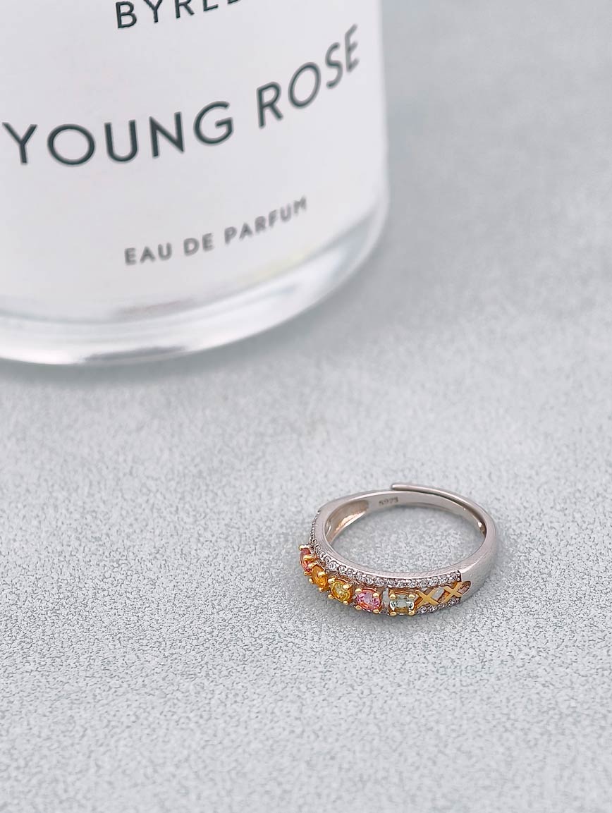 Natural Colored Tourmaline Ring