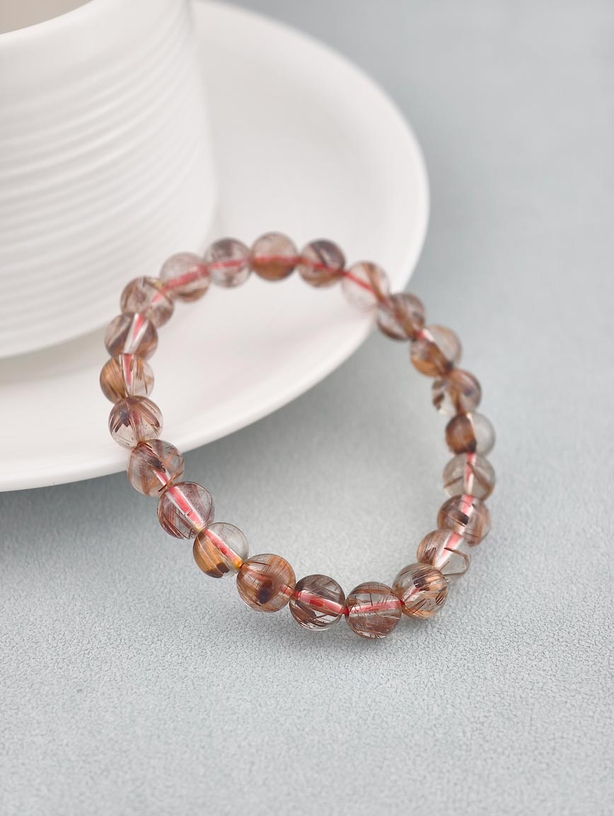 High Quality Copper Rutilated Quartz Energy Bracelet