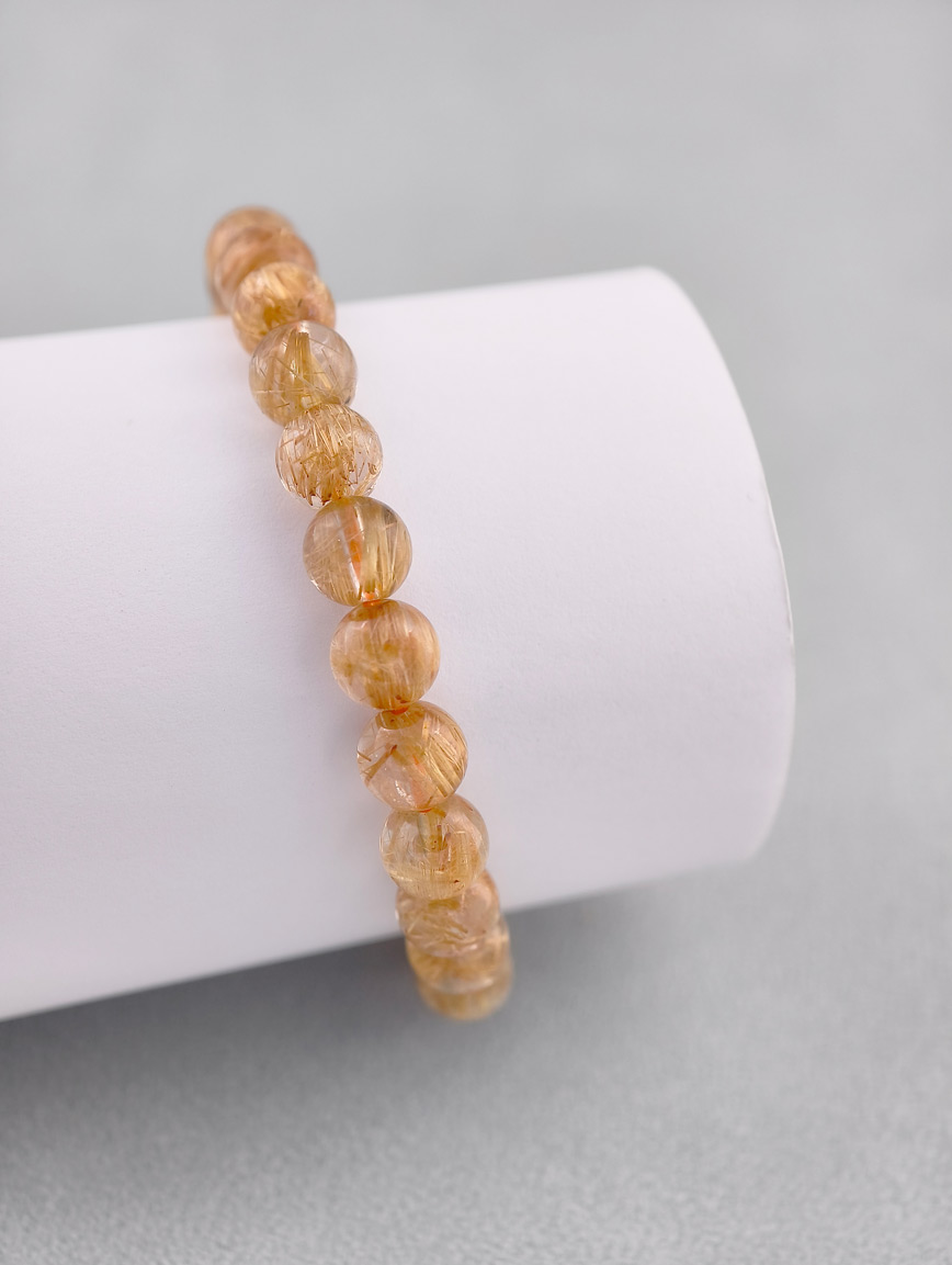 High Quality Natural Rutilated Quartz Bracelet