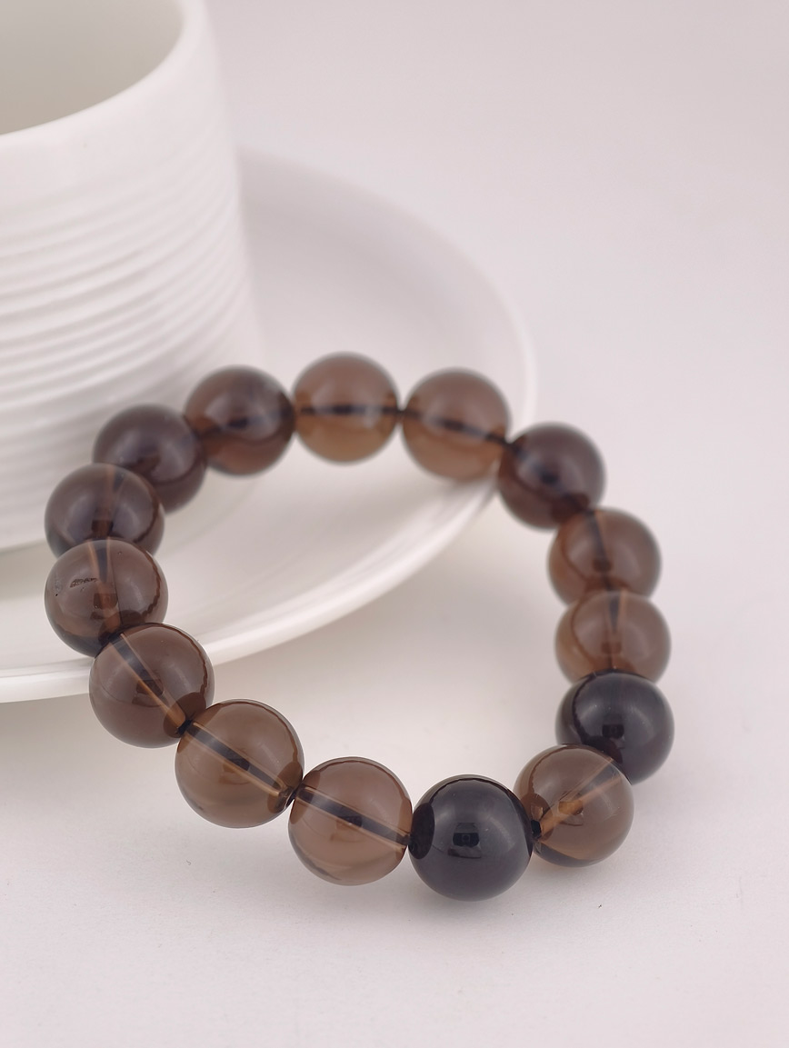 Natural Smoky Quartz Simple Style Bracelet